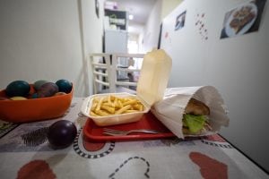 fries and sandwich in Pirot