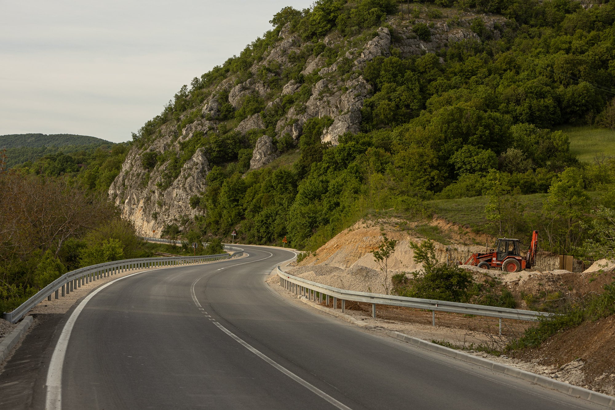 the road to walk from Knjaževac to Vratarnica
