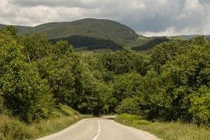 the road to walk from Mușetești to Novaci