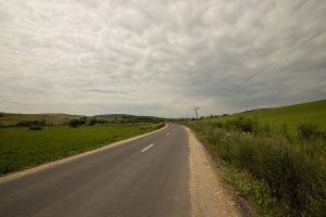 the road from Agnita to Brădeni