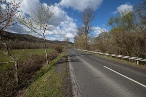 the road from Visegrad