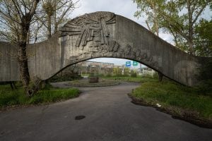 Socialist monument in Bratislava