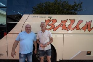 Andreas and Peter with their bus