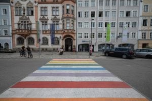 pedestrian crossing in Braunau