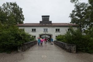 gate of the Dachau Concentration Camp Memorial