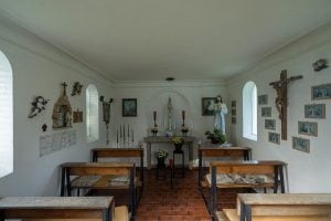 inside St. Mary's Chapel near Silheim