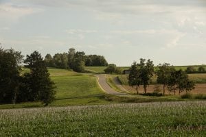 country road from Öpfingen to Untermarchtal