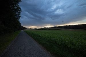 thunderstorm near Heudorf