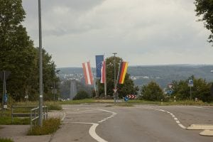 bunch of flags in Sigmaringen