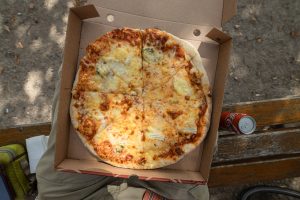 five-cheese pizza