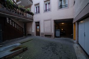 courtyard of my airbnb in Sélestat