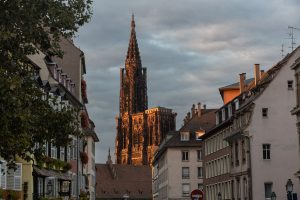 Strasbourg Cathedral from a few blocks away
