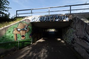 graffiti in an underpass in Wörth am Rhein