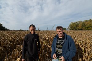 Fabian and Fritz in their corn maze