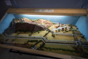 a model of the former border