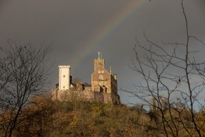 a rainbow over the Wartburg