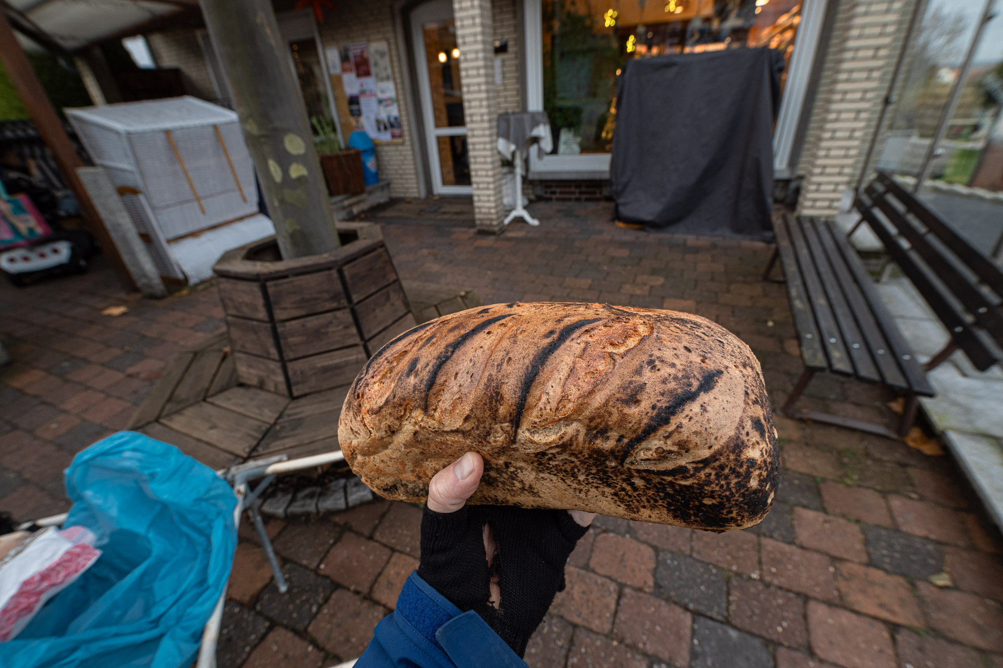 the loaf of Gersterbrot that I bought on my way home
